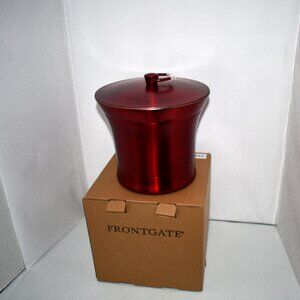 Frontgate Optima Ice Bucket With Lid in Red #161844 Red NIB Details: Dou…